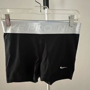 Nike Black and White Pro Shorts